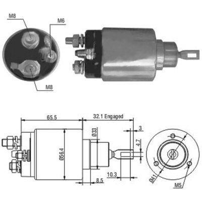 We Parts 471480069 Solenoid switch, starter 471480069