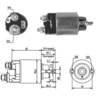 We Parts 471480097 Solenoid switch, starter 471480097