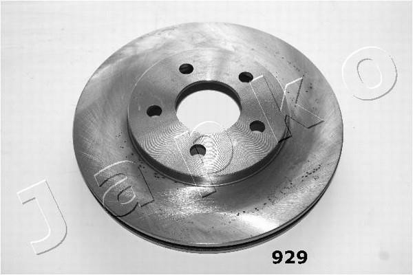 Japko 60929 Front brake disc ventilated 60929