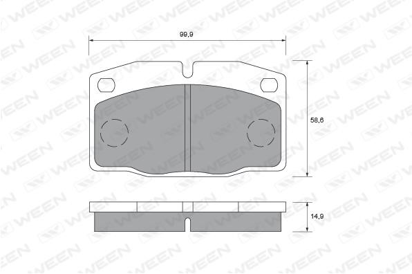 Ween 151-1001 Brake Pad Set, disc brake 1511001