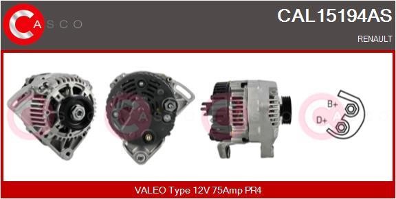 Casco CAL15194AS Alternator CAL15194AS