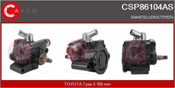 Casco CSP86104AS Hydraulic Pump, steering system CSP86104AS