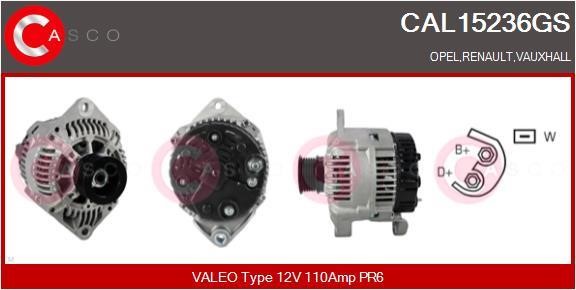 Casco CAL15236GS Alternator CAL15236GS