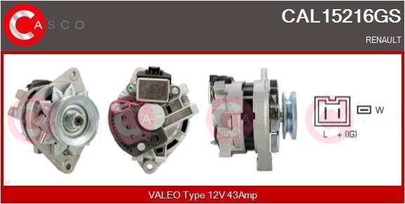 Casco CAL15216GS Alternator CAL15216GS