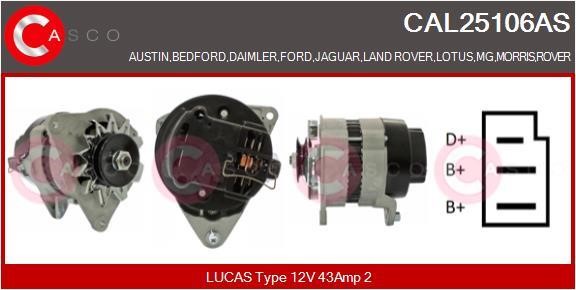 Casco CAL25106AS Alternator CAL25106AS