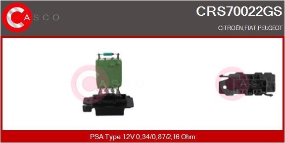 Casco CRS70022GS Resistor, interior blower CRS70022GS