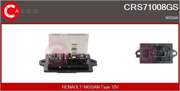 Casco CRS71008GS Resistor, interior blower CRS71008GS