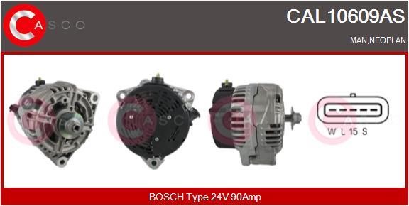Alternator MAN: CAL10609AS Casco Alternator