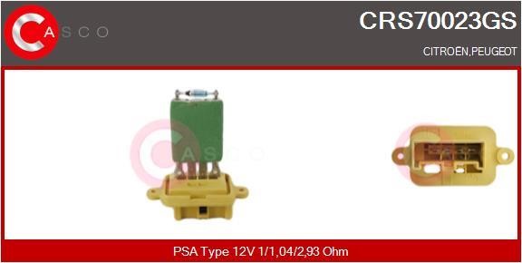 Casco CRS70023GS Resistor, interior blower CRS70023GS