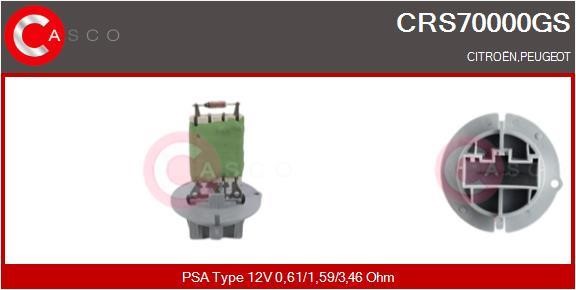 Casco CRS70000GS Resistor, interior blower CRS70000GS