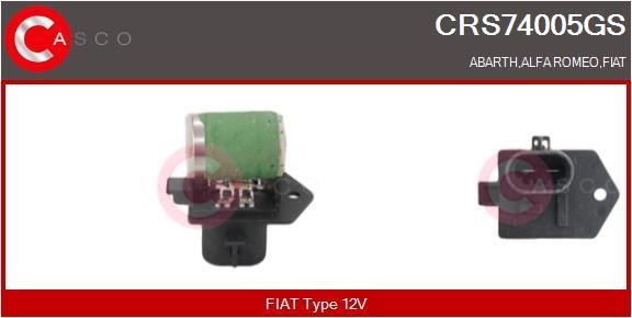 Casco CRS74005GS Pre-resistor, electro motor radiator fan CRS74005GS