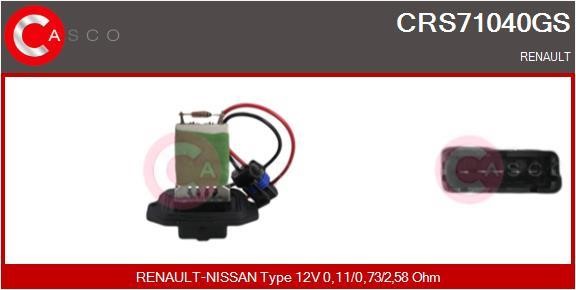 Casco CRS71040GS Resistor, interior blower CRS71040GS