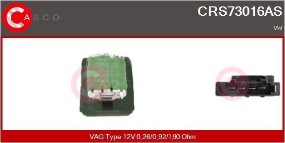Casco CRS73016AS Resistor, interior blower CRS73016AS