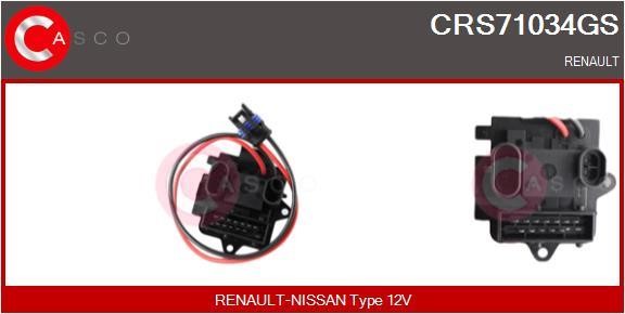 Casco CRS71034GS Resistor, interior blower CRS71034GS
