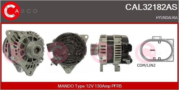 Alternator KIA STONIC (Kia STONIC): CAL32182AS Casco Alternator