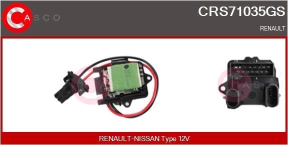 Casco CRS71035GS Resistor, interior blower CRS71035GS