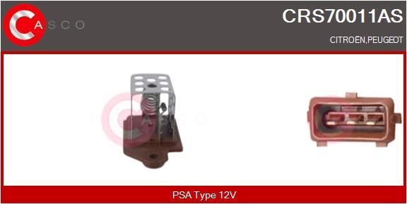 Casco CRS70011AS Pre-resistor, electro motor radiator fan CRS70011AS