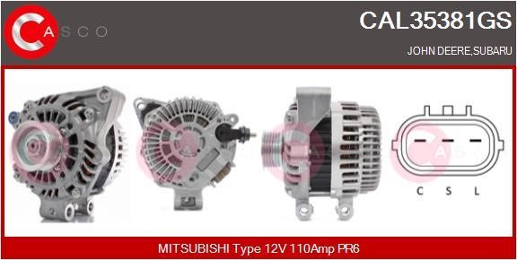 Engine alternator Subaru XV: CAL35381GS Casco Alternator