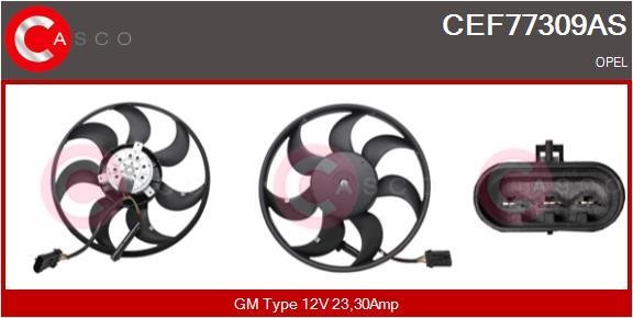 Casco CEF77309AS Hub, engine cooling fan wheel CEF77309AS
