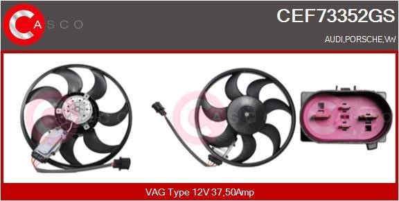 Casco CEF73352GS Hub, engine cooling fan wheel CEF73352GS