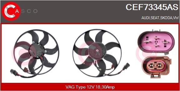 Casco CEF73345AS Hub, engine cooling fan wheel CEF73345AS