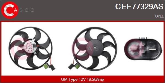 Casco CEF77329AS Hub, engine cooling fan wheel CEF77329AS