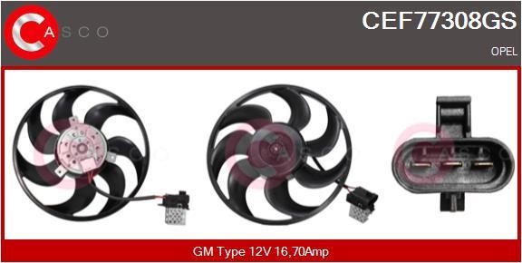 Casco CEF77308GS Hub, engine cooling fan wheel CEF77308GS