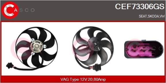 Casco CEF73306GS Hub, engine cooling fan wheel CEF73306GS