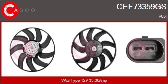 Casco CEF73359GS Hub, engine cooling fan wheel CEF73359GS