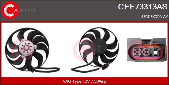 Casco CEF73313AS Hub, engine cooling fan wheel CEF73313AS