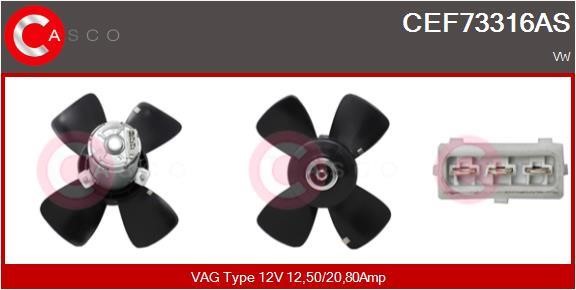 Casco CEF73316AS Hub, engine cooling fan wheel CEF73316AS