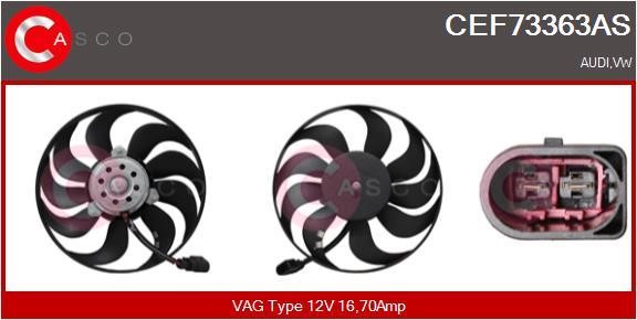 Casco CEF73363AS Hub, engine cooling fan wheel CEF73363AS