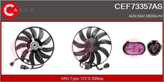 Casco CEF73357AS Hub, engine cooling fan wheel CEF73357AS