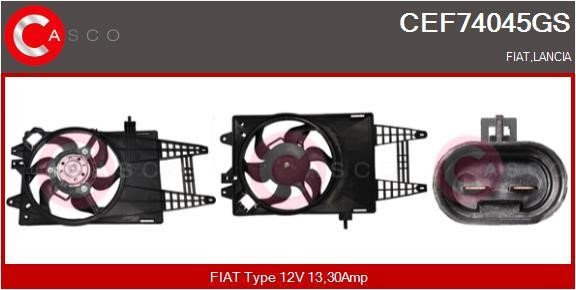 Casco CEF74045GS Electric Motor, radiator fan CEF74045GS