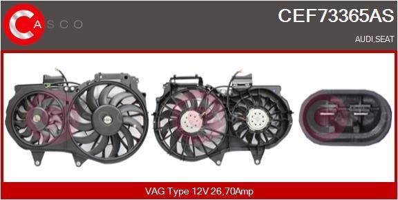 Casco CEF73365AS Hub, engine cooling fan wheel CEF73365AS