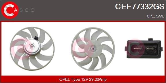 Casco CEF77332GS Hub, engine cooling fan wheel CEF77332GS