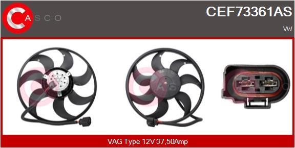 Casco CEF73361AS Hub, engine cooling fan wheel CEF73361AS