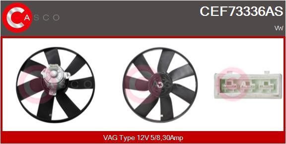Casco CEF73336AS Hub, engine cooling fan wheel CEF73336AS
