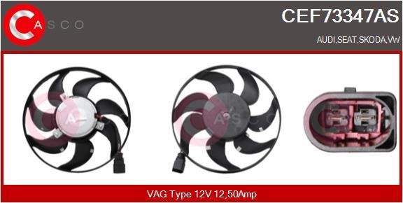 Casco CEF73347AS Hub, engine cooling fan wheel CEF73347AS
