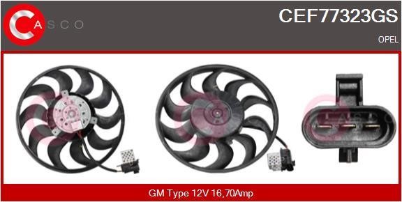 Casco CEF77323GS Hub, engine cooling fan wheel CEF77323GS
