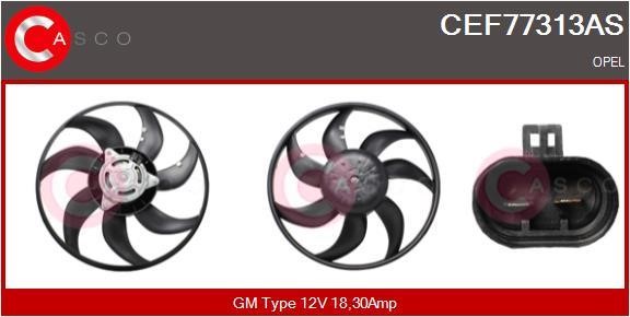 Casco CEF77313AS Hub, engine cooling fan wheel CEF77313AS