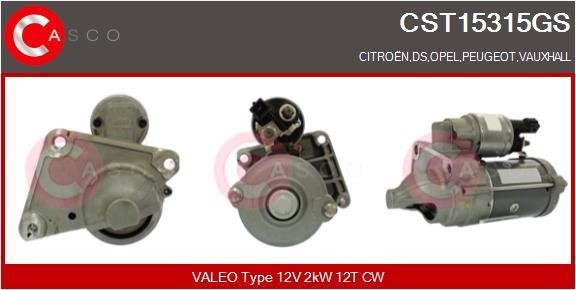 Starter motor Citroen Spacetourer: CST15315GS Casco Starter