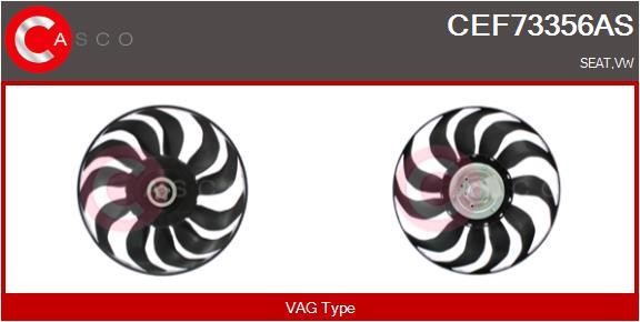 Casco CEF73356AS Hub, engine cooling fan wheel CEF73356AS