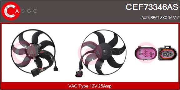 Casco CEF73346AS Hub, engine cooling fan wheel CEF73346AS