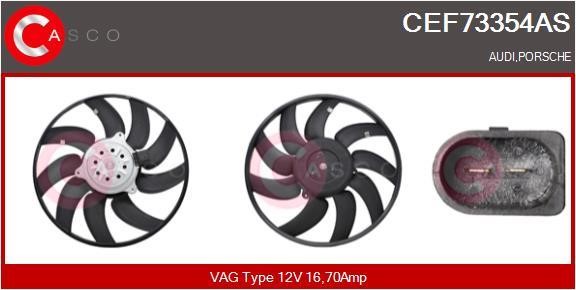 Casco CEF73354AS Hub, engine cooling fan wheel CEF73354AS