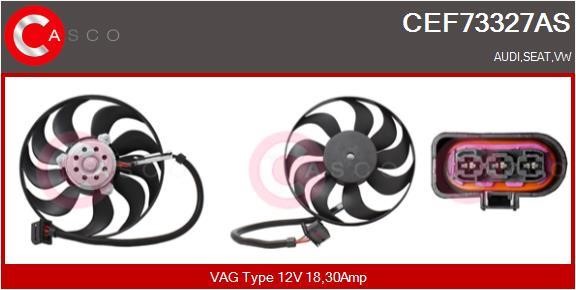 Casco CEF73327AS Hub, engine cooling fan wheel CEF73327AS