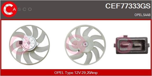 Casco CEF77333GS Hub, engine cooling fan wheel CEF77333GS