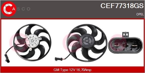 Casco CEF77318GS Hub, engine cooling fan wheel CEF77318GS