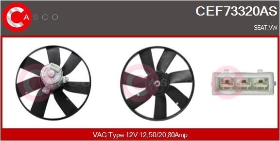 Casco CEF73320AS Hub, engine cooling fan wheel CEF73320AS