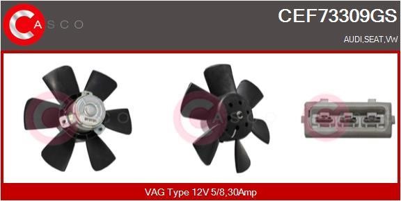Casco CEF73309GS Hub, engine cooling fan wheel CEF73309GS